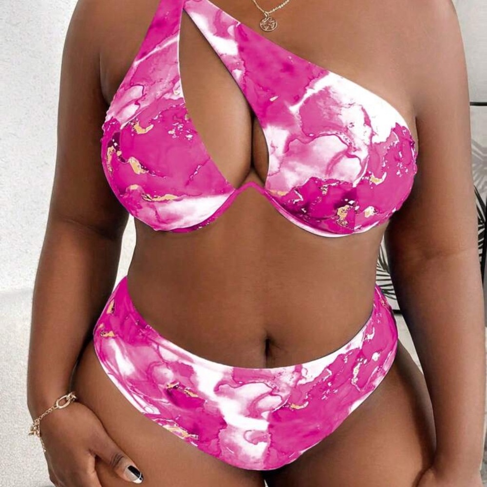 Pink Marble Women's Swimwear